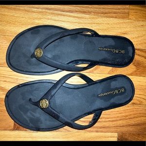 BCBG flip flops.